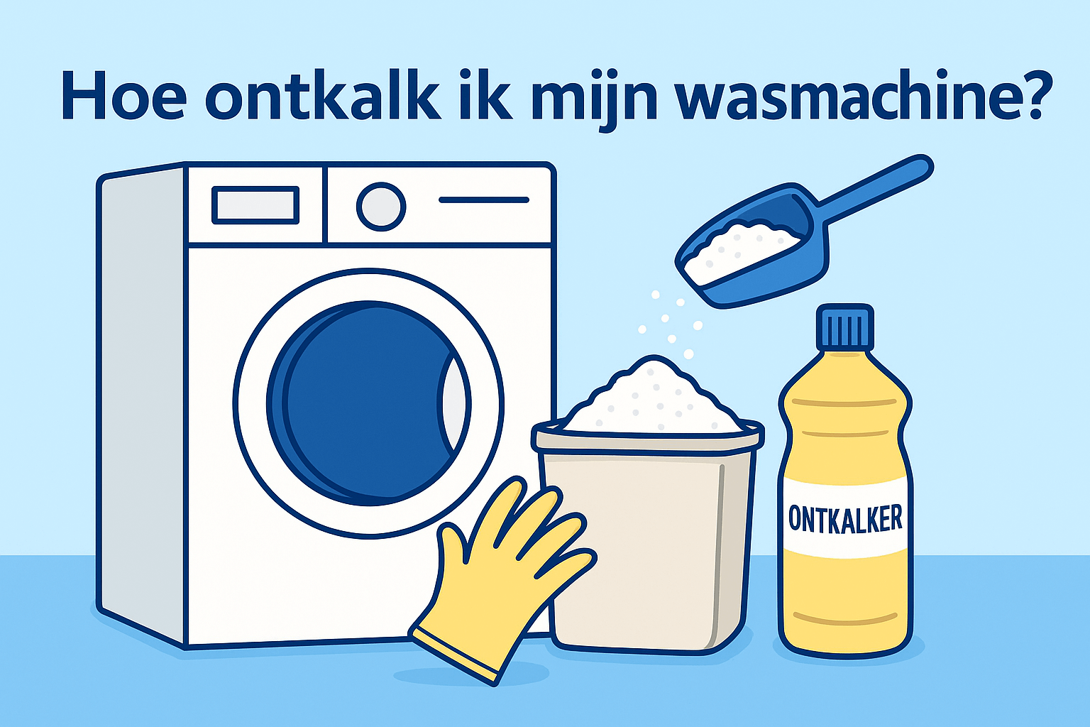 Hoe ontkalk in mijn wasmachine