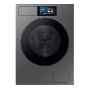 Vooraanzicht van de Samsung WF90F09C4S QuickDrive AI Home