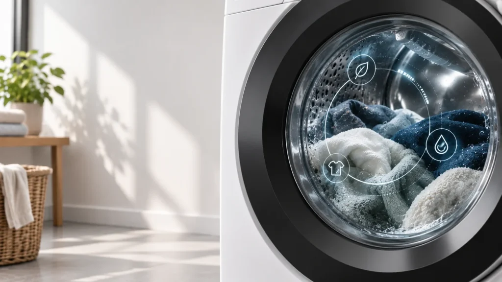 AEG PreciseWash bij een moderne wasmachine